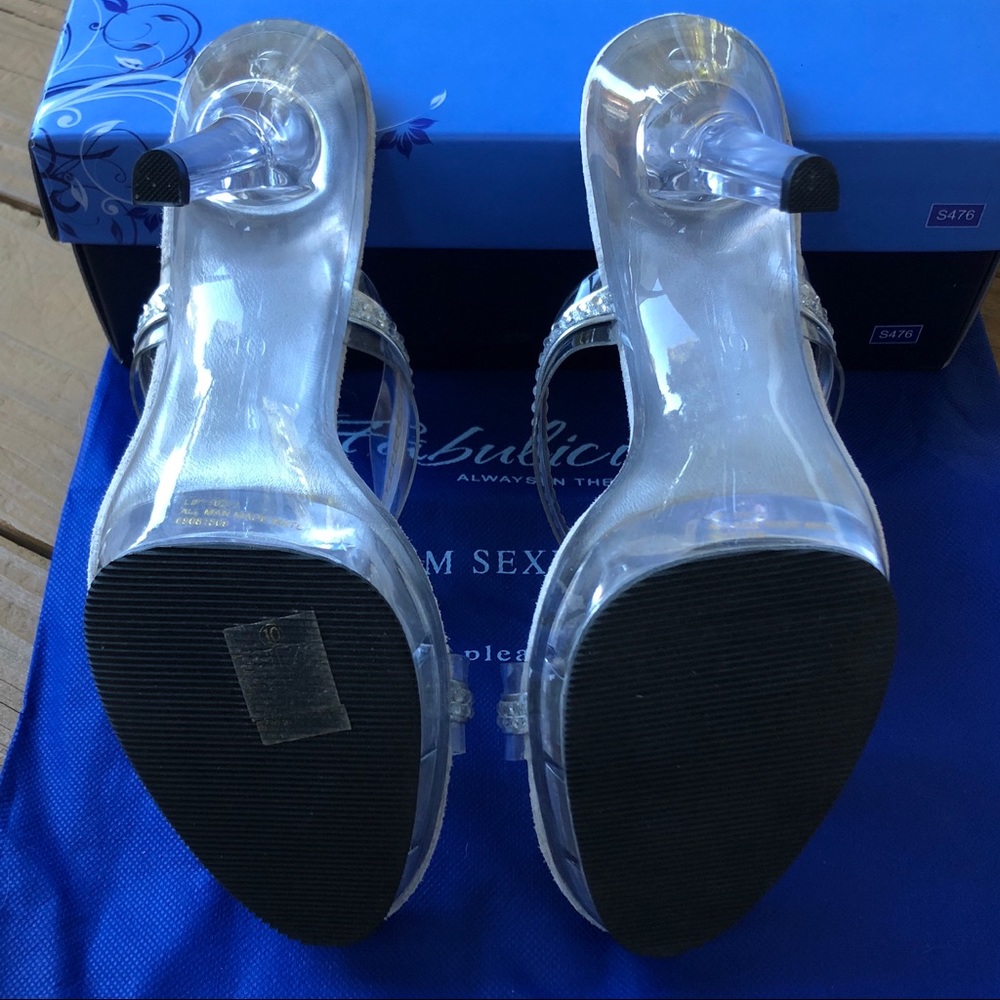 Pleaser Fabulicious premium clear heels - Picture 5 of 8
